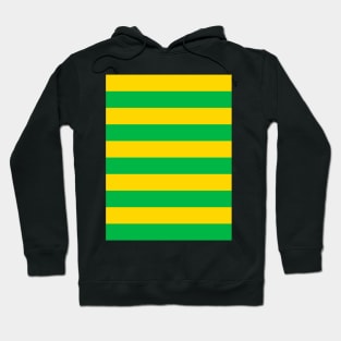 Brazil Yellow and Green Hooped Hoodie